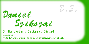 daniel szikszai business card