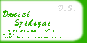 daniel szikszai business card